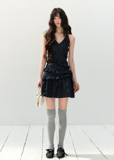 V-Neck Checkered Sundress
